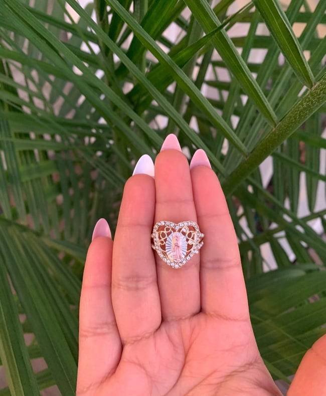 Guadalupe Heart Ring 