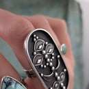 Image 2 of Botanical All Silver Ring