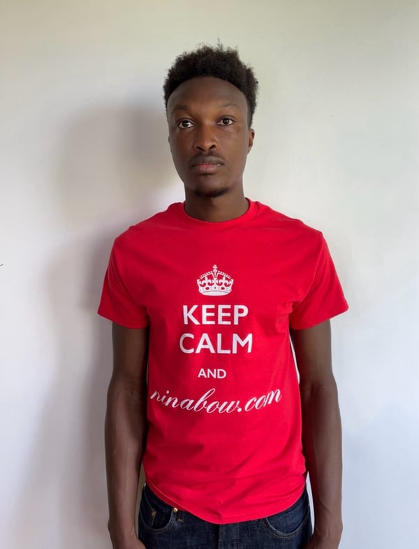 Image of Keep calm and ninabow.com/ Red