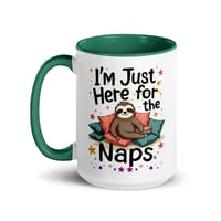 Image 5 of Sloth Just Here For The Naps Coffee Mug
