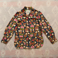 Image 1 of 70s Peanuts Wide Collar Sz M/L