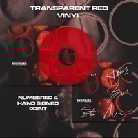Image 1 of Vital Signs Transparent Red Vinyl + Signed Print