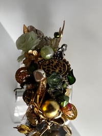 Image 3 of Bejeweled olive trinket headband 