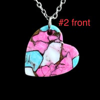 Image 4 of “Cotton Candy” Heart Necklaces (#16)