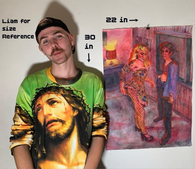 2 prints, 1 sticker, 1 ticket