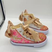 Image 12 of Barbie Toddler Girls Canvas Pearls Shoes 