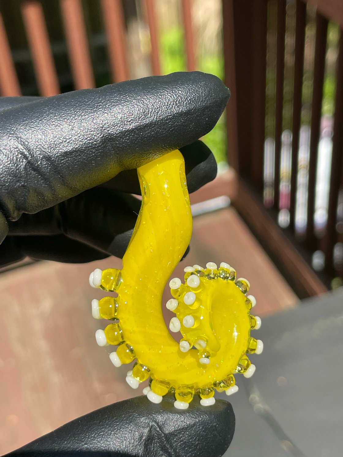 Image of Yellow crushed opal tentacle
