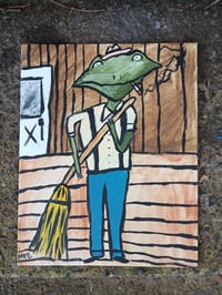 Image 4 of Frog Sweeping Porch