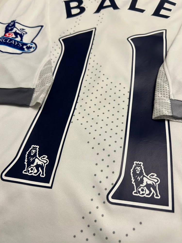 Image of Tottenham Hotspur “BALE 11” 2012/13 Home Shirt + PL patches  (M)
