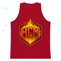 Image 1 of HotCheetoMan Symbol Men’s Premium Flame Tank Top