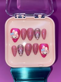 Image 1 of Blush Bunny Nail Set