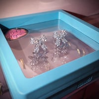 Image 2 of Silver Bow Earrings