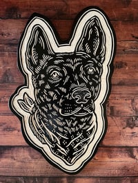 Image 2 of Custom Pet Portrait Woodcut 