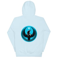 Image 4 of Unisex Hoodie - Blue Rebel Loon back print