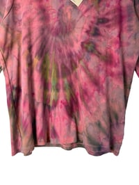 Image 3 of ♻️ UPCYCLED L/XL 100% Cotton Long Sleeve Tee in Muted Spiral Ice Dye