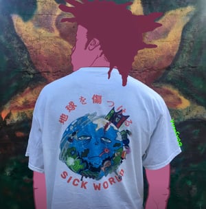 Image of Nwn- Sick World shirt in White Cotton