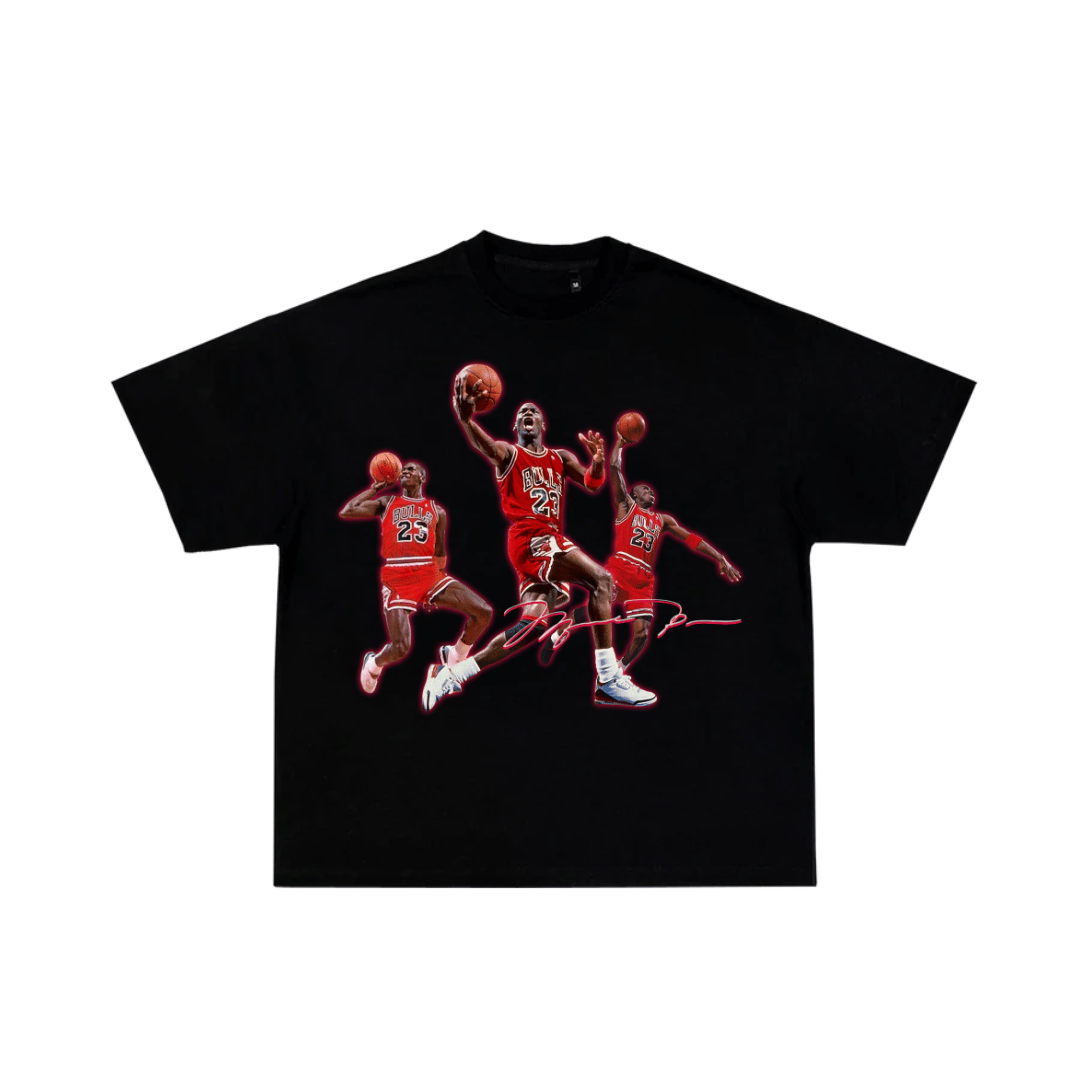 black jordan tee