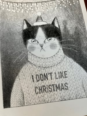 Image of XL Cristmas Card "I Don't Like" Set Of 2