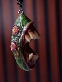 Image 25 of Mutant Pickle Pendant, big mouth, four eyes