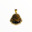 Image 2 of Tigers Eye “Happy Buddha” Necklace
