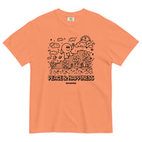 Image 3 of Peace + Happiness Unisex garment-dyed heavyweight t-shirt