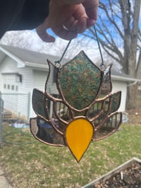 Image 3 of Bird Head Stained Glass (multiple)