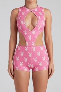 Image 2 of Pink Bunny Print 2 Piece Set (Pink)