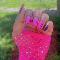 Image 2 of Nails - Short (Pink Cartoon)