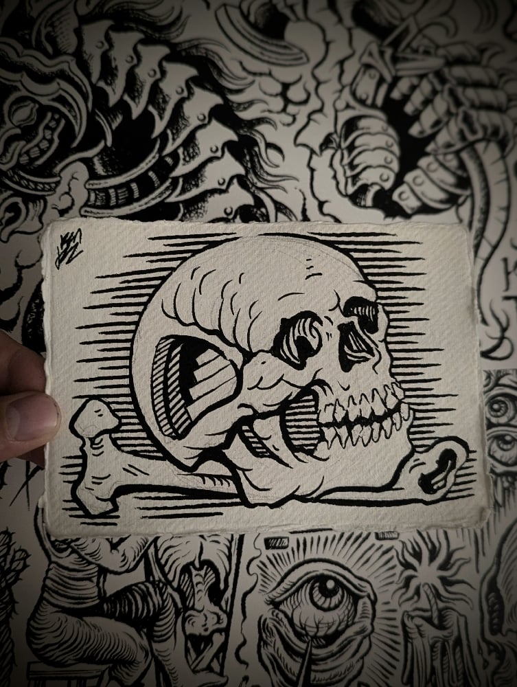 Image of Mini Skull doorway - Original