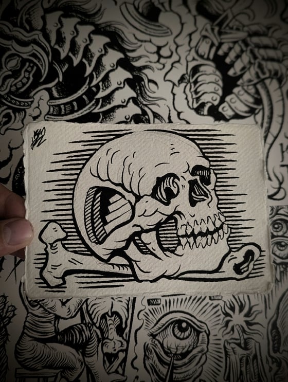 Image of Mini Skull doorway - Original