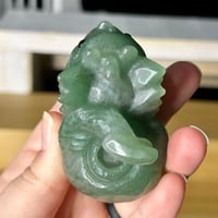 Image 5 of Green Aventurine Laying Dragon ($20)