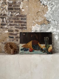 Image 1 of Huile sur toile nature morte aux Fruits 