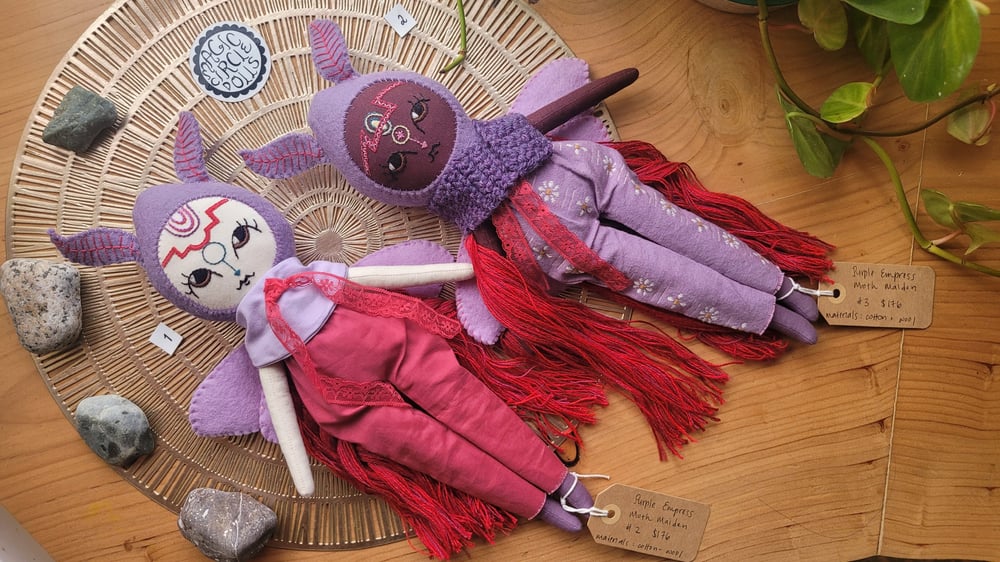 Image of Purple Empress Moth Dolls