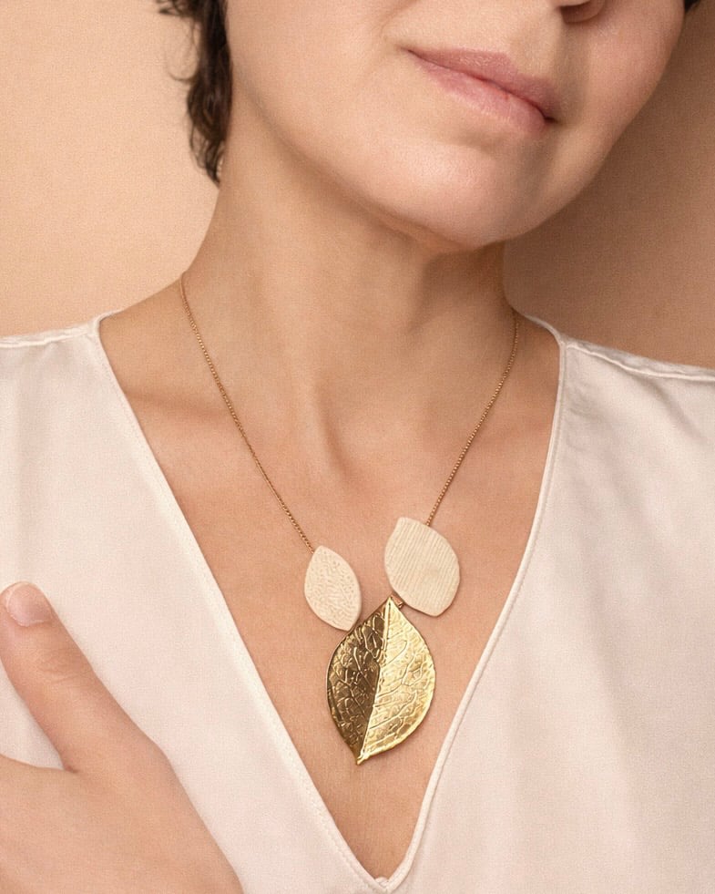 Collana Leaves tre foglie 