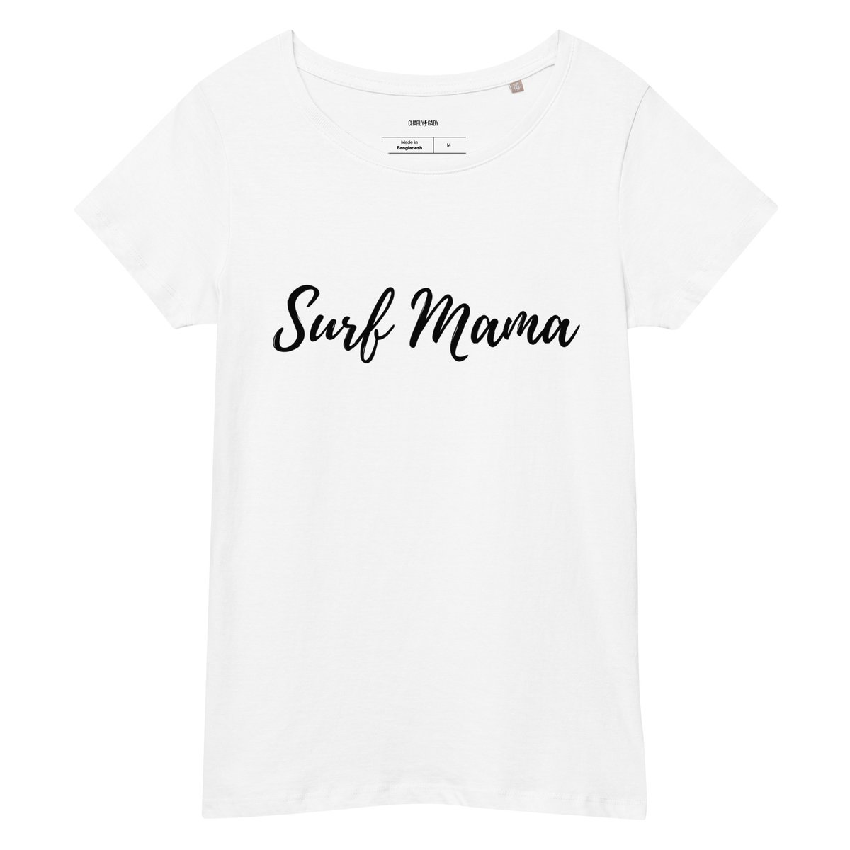 Image of T-shirt Surf Mama Blanc