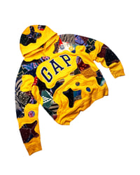Image 3 of GAP Golden Batik Chaos Reworked Hoodie Size M