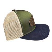 Image 2 of Snapback WILSIDE - verde con azul