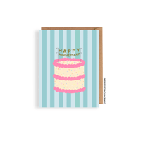 Anniversary Cake Card