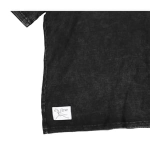 Image of ÒLĮNE - Bròken Pòlò Shirt (Dirty Black)