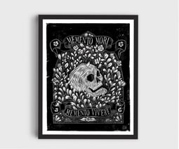 Memento Mori, Memento Vivere Art Board Print for Sale by Antrhopoid  Emporium