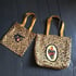 Black  or red Sacred Heart Bag with cheetah cotton fabric Image 7