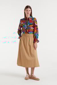 Image 1 of FALDA MIDI CAMEL