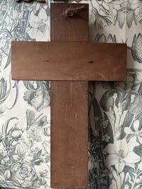 Image 6 of Crucifix Art Déco en bois et laiton, 1920