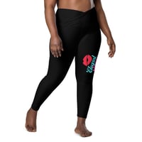 Image 1 of Crossover leggings with pockets