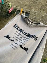 Image 5 of Suadoiro bordado a man. NEGRA SOMBRA GRIS. Varias tallas! Feita por encarga.