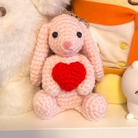 Image 2 of Pink Bunny with heart