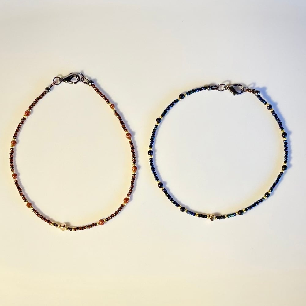 Twin Flames Anklet Duo