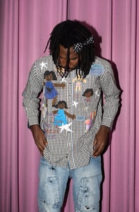 Image 4 of « LA CHEMISE DE PAPA » SHIRT CHECKED BLUE BROWN 🧸