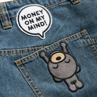 Image 2 of Bimsee Bear “Barrage Collage” Jeans