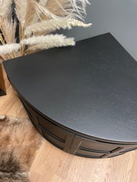 Image 2 of Pair of unpainted Nathan corner bedside cupboards 